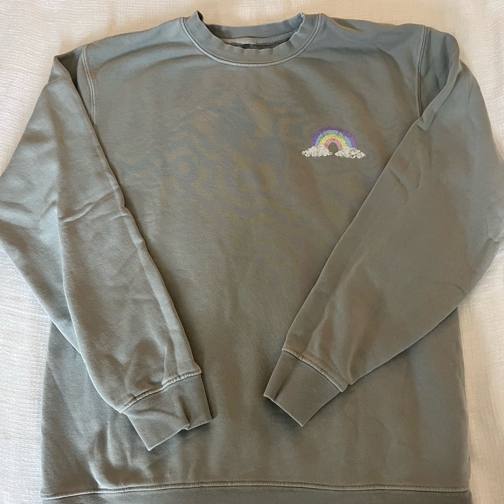 Living Fully Co rainbow sweatshirt